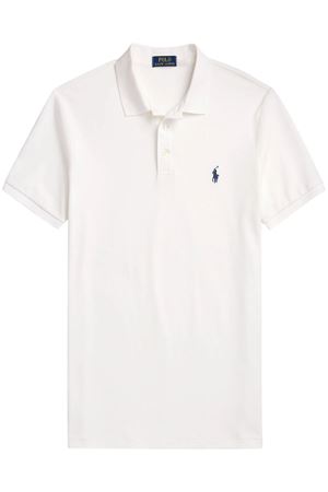 Polo in cotone bianco RALPH LAUREN | 710941439002WHITE